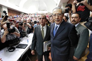 Ríos Montt at his trial. Photo: Daniel Hernández-Salazar / Dictator in the Dock