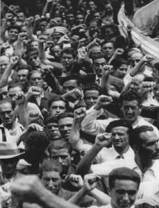 Llegada a Veracruz de un grupo de pasajeros del 'Sinaia' tras la Guerra Civil. Reproducida del libro 'Sinaia'.