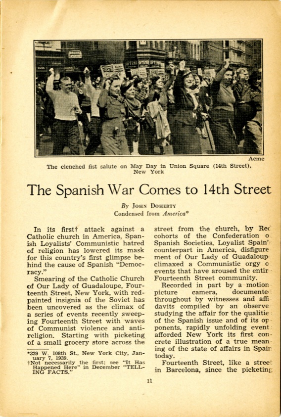 Telling Facts Concerning Communism, Vol 1, No. 3, Jan-Feb, 1939.